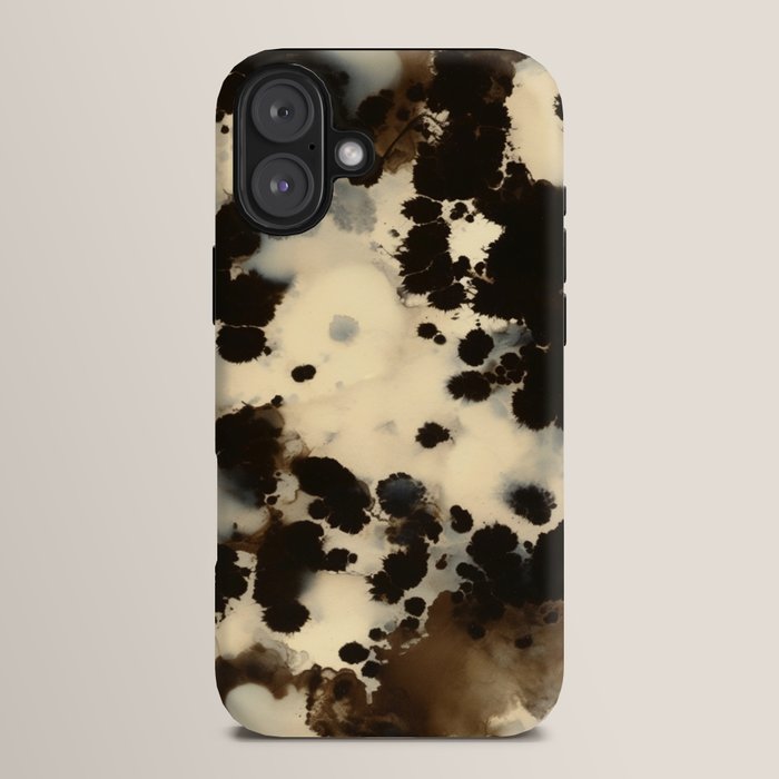 Black and White Tortoiseshell Pattern iPhone Case Gallery Image 14