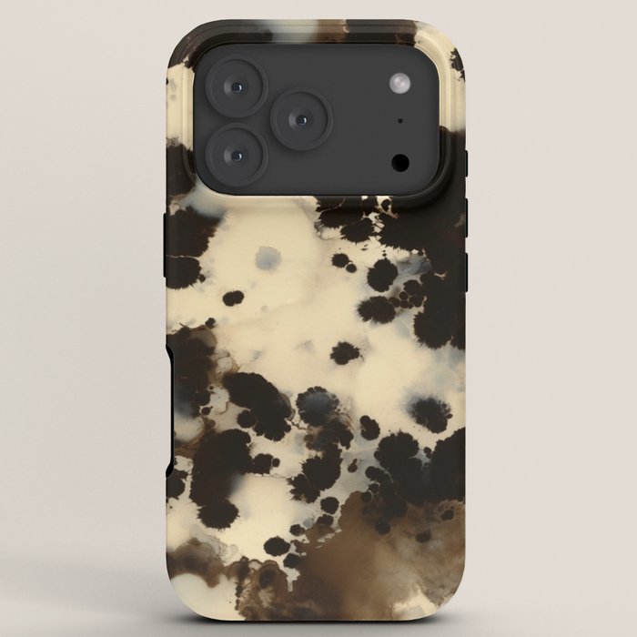 Black and White Tortoiseshell Pattern iPhone Case Gallery Image 7