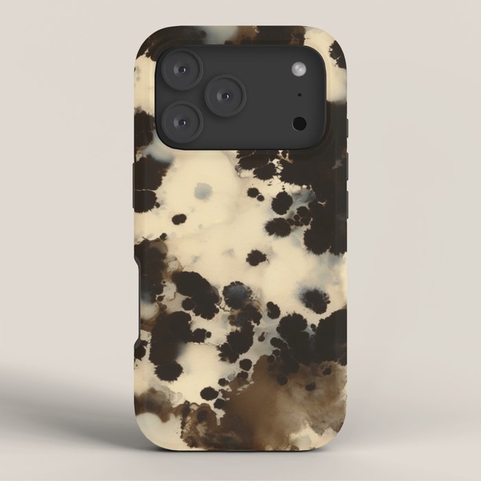 Black and White Tortoiseshell Pattern iPhone Case Gallery Image 3