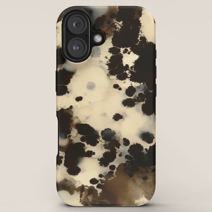 Black and White Tortoiseshell Pattern iPhone Case Gallery Image 5