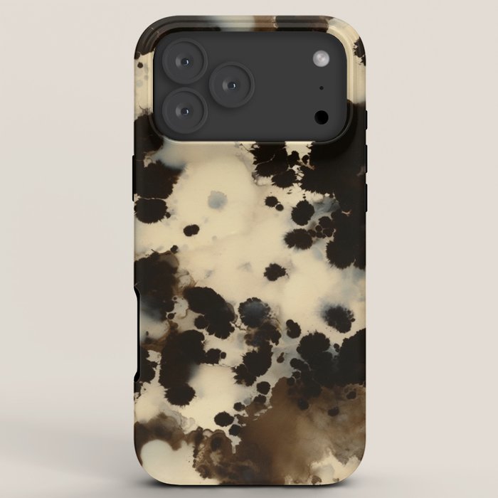 Black and White Tortoiseshell Pattern iPhone Case Gallery Image 8