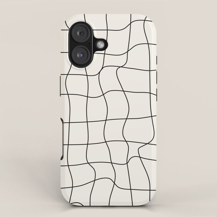 Warp Grid: Off-White Day Edition iPhone Case Gallery Image 1