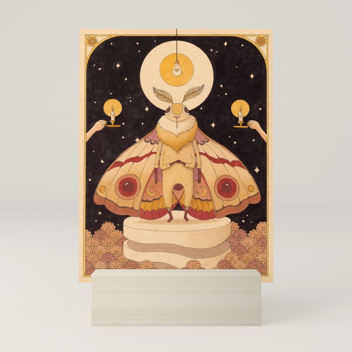 Moth Man Mini Art Print Gallery Image 5