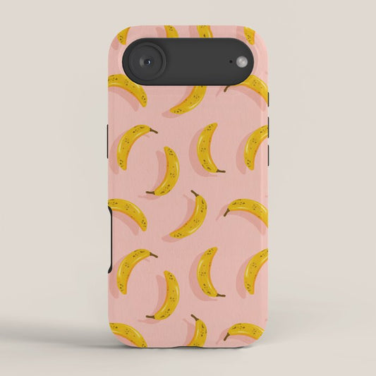 Banana Pattern - Blush iPhone Case Gallery Image 2