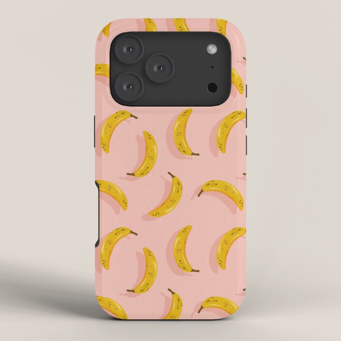 Banana Pattern - Blush iPhone Case Gallery Image 3
