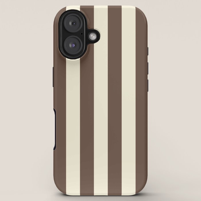 Stripes of Brown and Cream iPhone Case Gallery Image 5