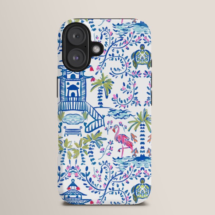 Colorful Coastal Chinoiserie iPhone Case Gallery Image 13