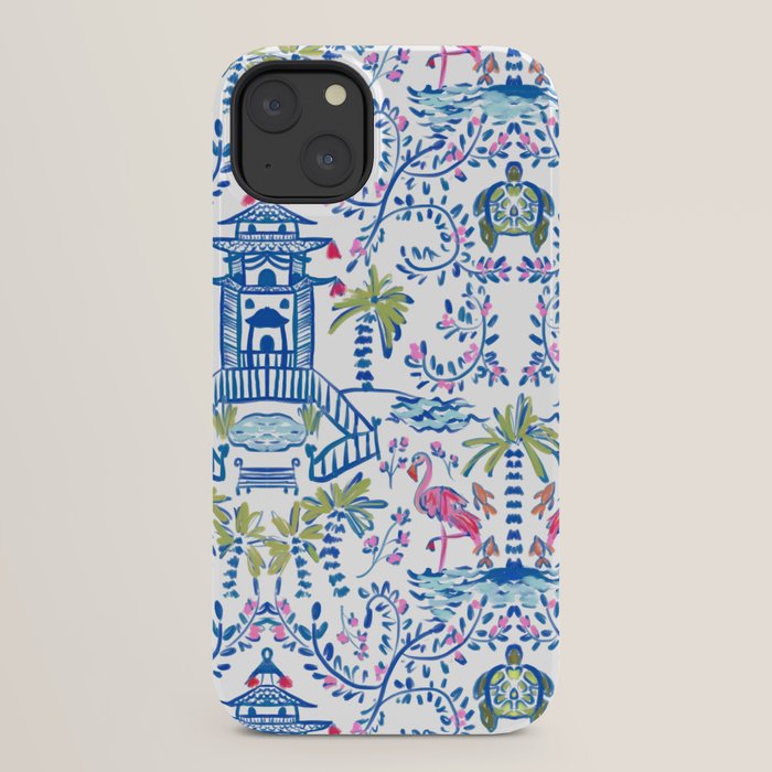 Colorful Coastal Chinoiserie iPhone Case Gallery Image 30