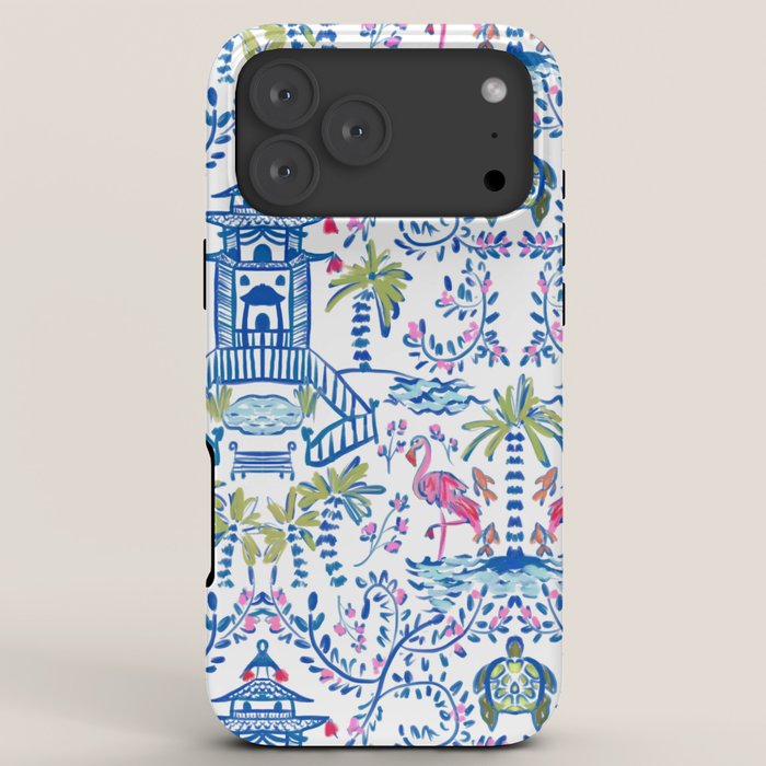 Colorful Coastal Chinoiserie iPhone Case Gallery Image 8