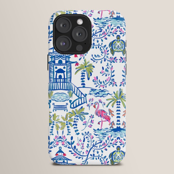 Colorful Coastal Chinoiserie iPhone Case Gallery Image 16
