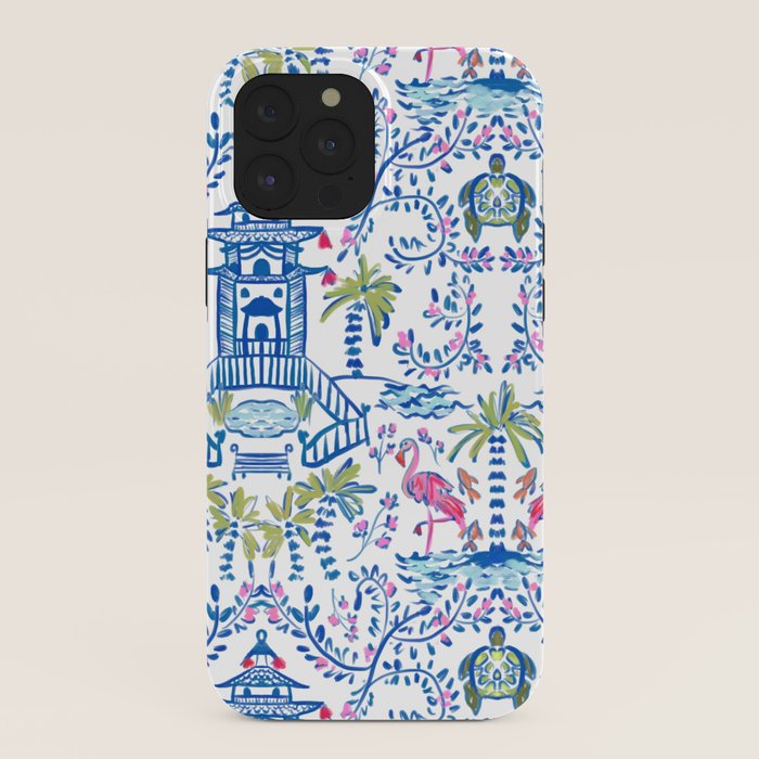 Colorful Coastal Chinoiserie iPhone Case Gallery Image 40
