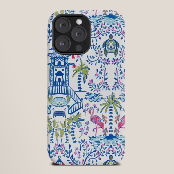 Colorful Coastal Chinoiserie iPhone Case Gallery Image 20