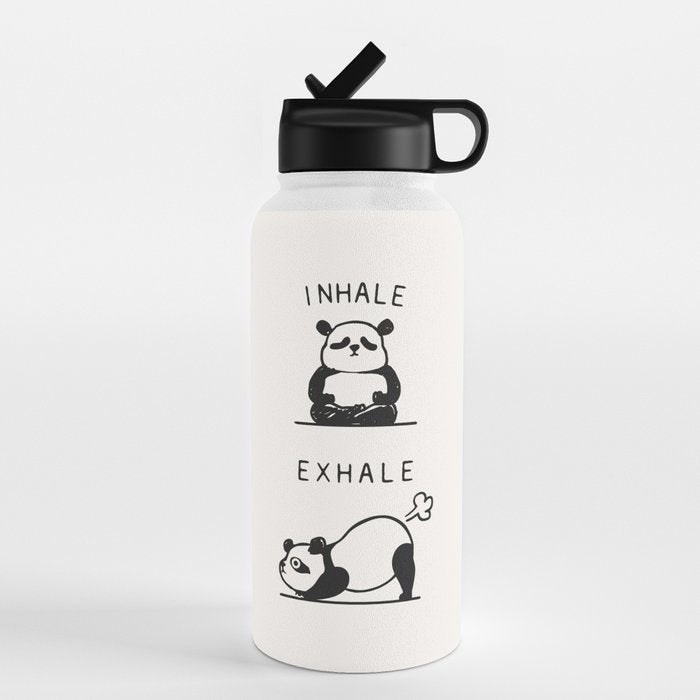 Inhale Exhale Panda Water Bottle Gallery Image 4