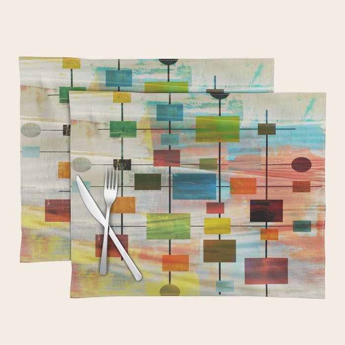 Mid-Century Modern Art 1.3 - Graffiti Style Placemat Gallery Image 2
