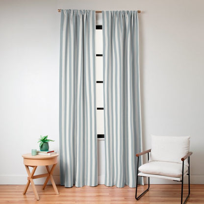 CoastL Stripe . Blue Window Curtain Gallery Image 8