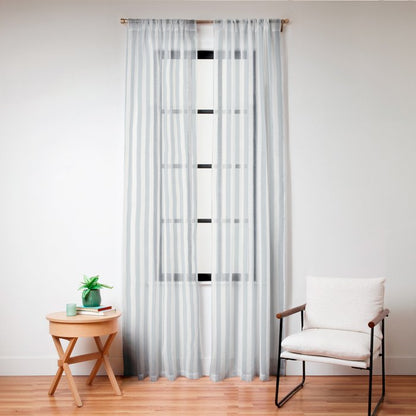 CoastL Stripe . Blue Window Curtain Gallery Image 24