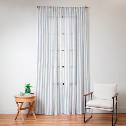CoastL Stripe . Blue Window Curtain Gallery Image 16