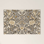 William Morris Bullerswood Charcoal Mustard Welcome Mat Gallery Image 1