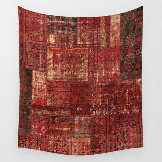 Oriental Heritage Moroccan Collage Design Wall Tapestry Gallery Image 1