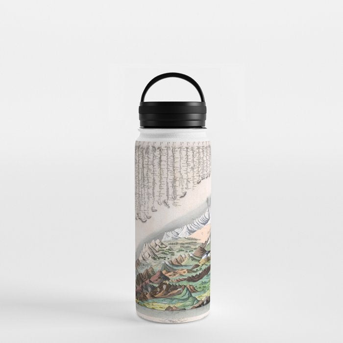 Rivers and Mountains of the World (1829) Water Bottle Gallery Image 3