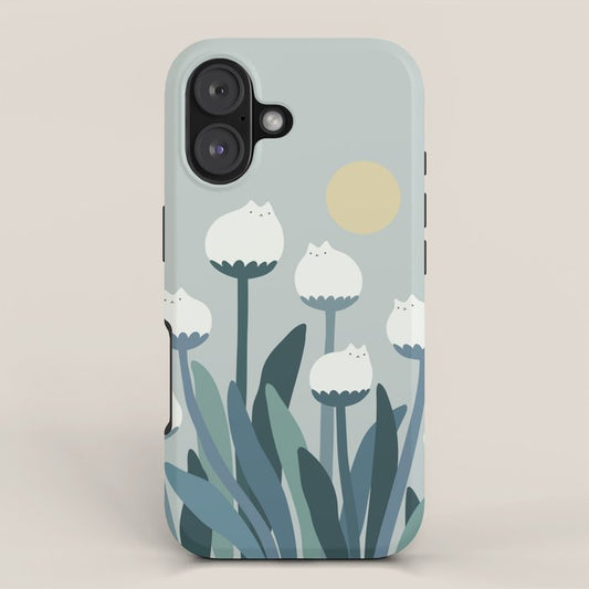 Cat and Plant 76 iPhone Case Gallery Image 1