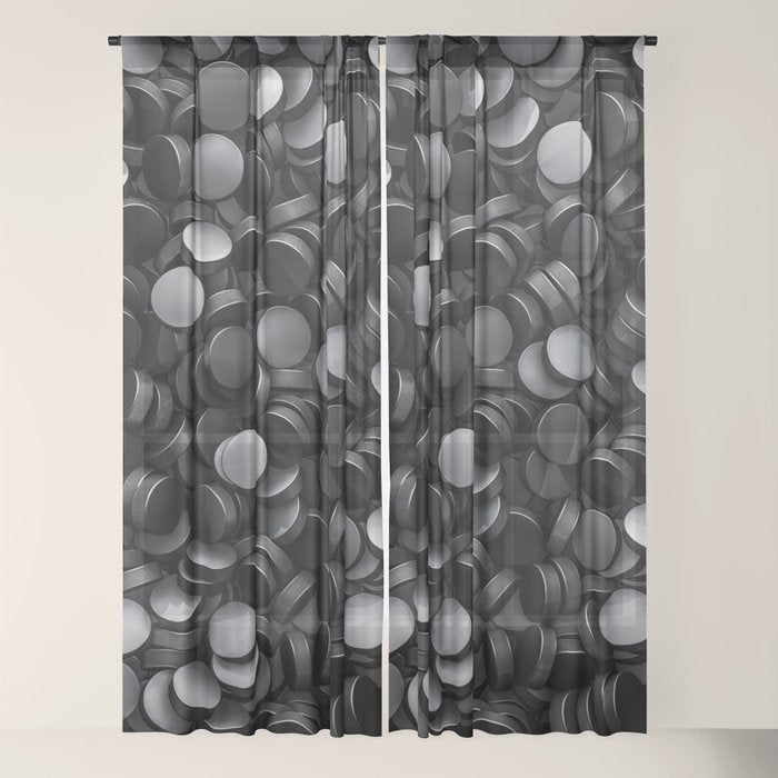 Hockey pucks Window Curtain Gallery Image 22
