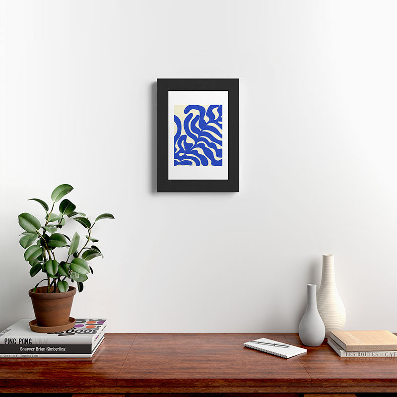 matisse blue leaves Framed Art Print Gallery Image 42