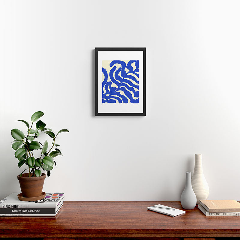 matisse blue leaves Framed Art Print Gallery Image 4