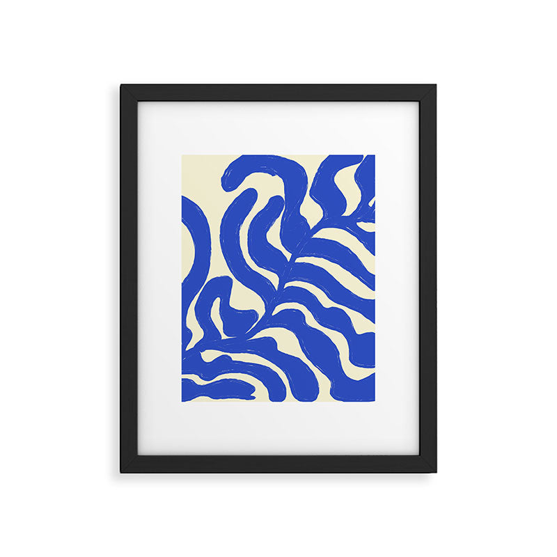 matisse blue leaves Framed Art Print Gallery Image 3