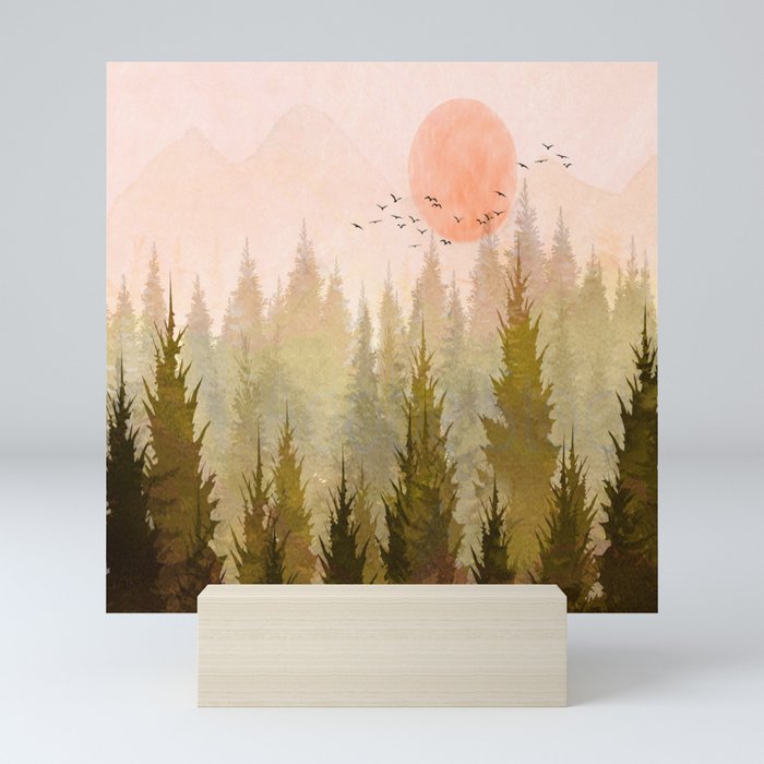 Hill Morning Mini Art Print Gallery Image 5