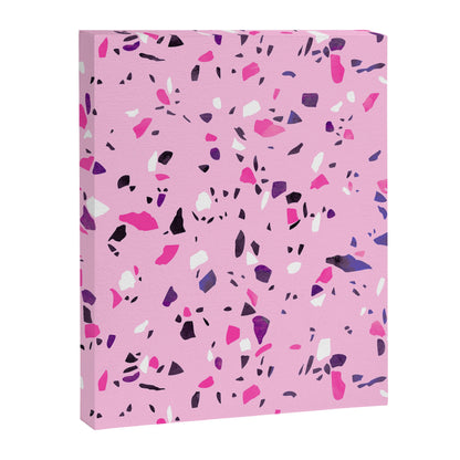 Pink Shadows Terrazzo Canvas Print Gallery Image 5