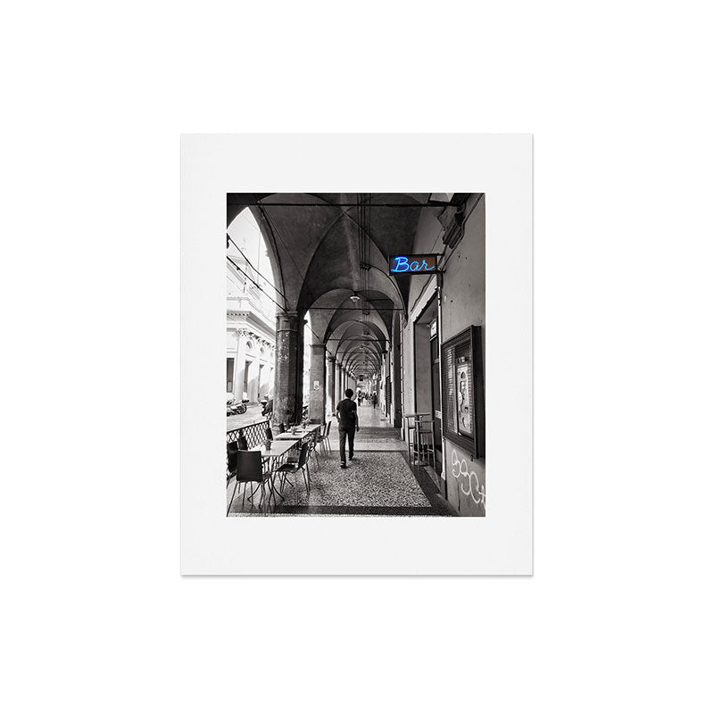 Black and white Bologna Street Photography Art Print Gallery Image 4