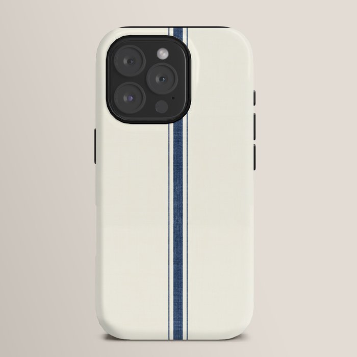 Farmhouse Stripe in Navy Blue iPhone Case Gallery Image 15
