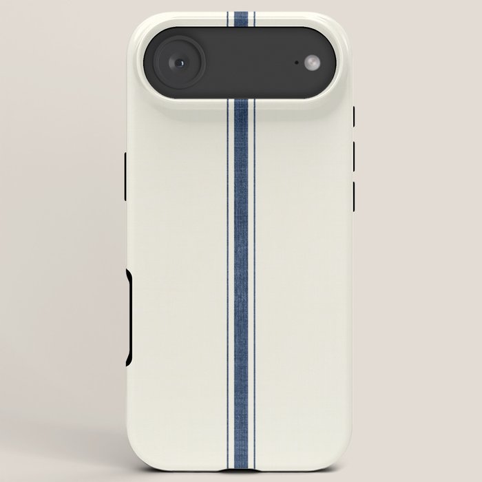 Farmhouse Stripe in Navy Blue iPhone Case Gallery Image 6