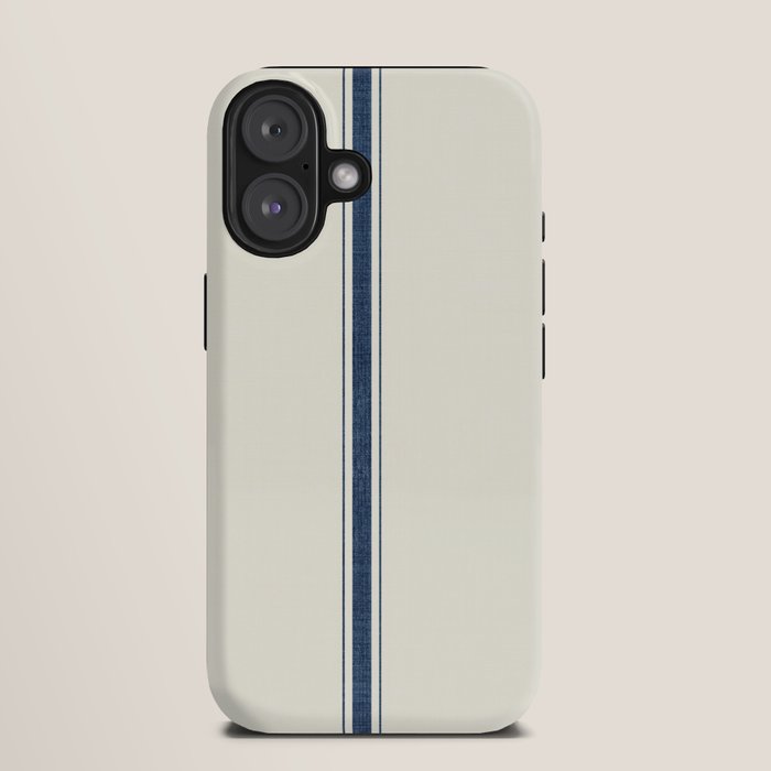 Farmhouse Stripe in Navy Blue iPhone Case Gallery Image 9