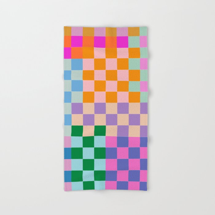 Checkerboard Collage Bath Towel Gallery Image 2