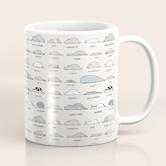 The Moody Animals (Colours) Coffee Mug Gallery Image 1