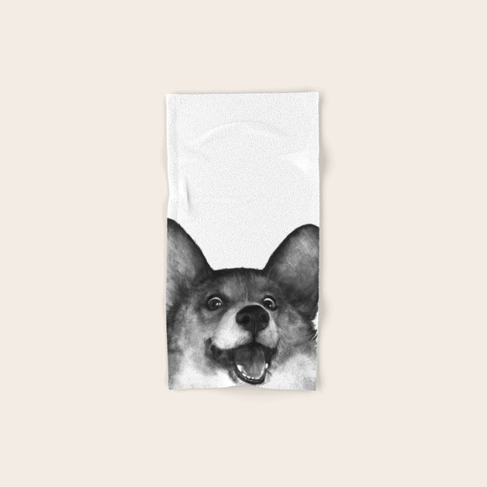 Corgi Hand & Bath Towel Gallery Image 1