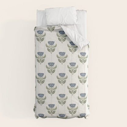 Stamped Floral Comforter Gallery Image 5