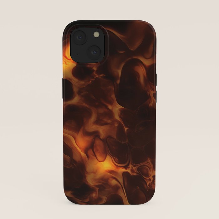 Dark Coffee Tortoiseshell Turtle Pattern iPhone Case Gallery Image 37