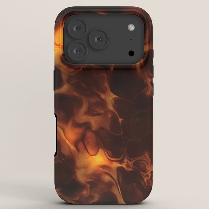 Dark Coffee Tortoiseshell Turtle Pattern iPhone Case Gallery Image 7