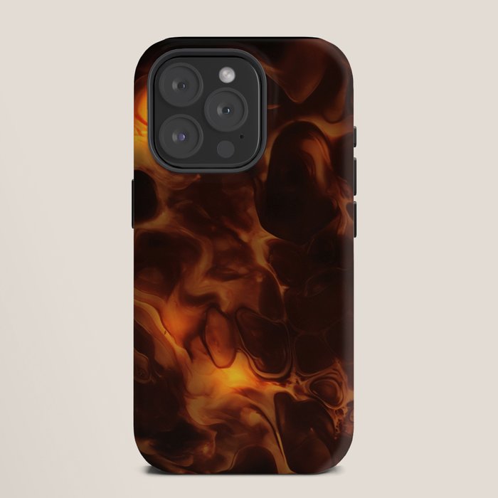 Dark Coffee Tortoiseshell Turtle Pattern iPhone Case Gallery Image 11