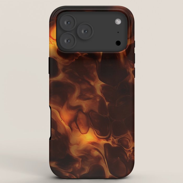 Dark Coffee Tortoiseshell Turtle Pattern iPhone Case Gallery Image 8