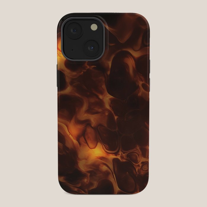 Dark Coffee Tortoiseshell Turtle Pattern iPhone Case Gallery Image 34