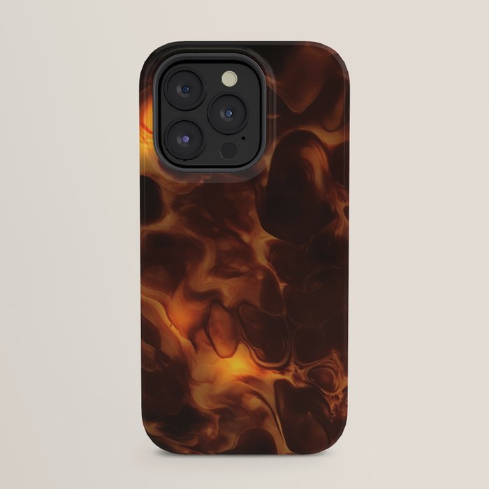 Dark Coffee Tortoiseshell Turtle Pattern iPhone Case Gallery Image 23