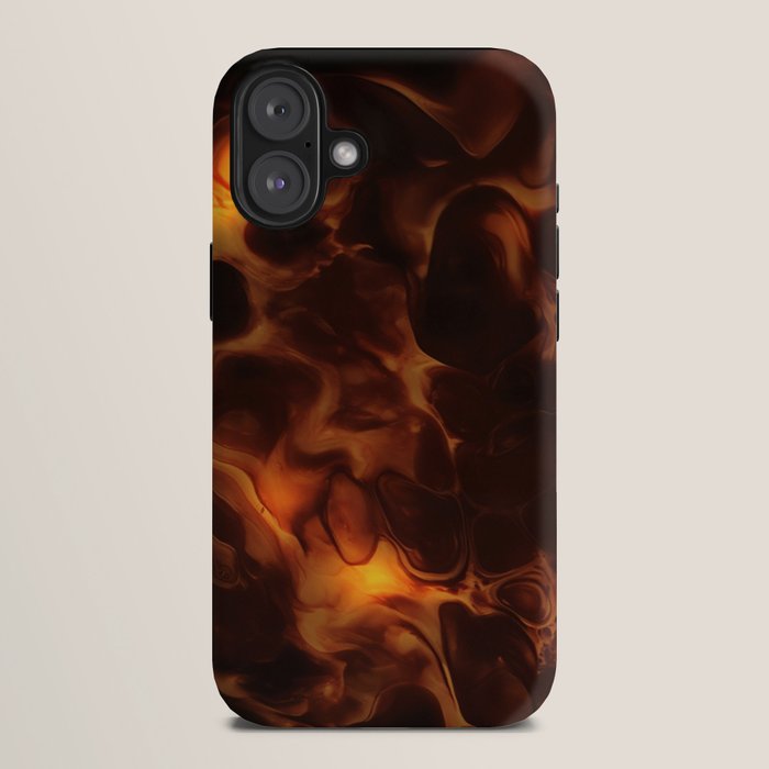 Dark Coffee Tortoiseshell Turtle Pattern iPhone Case Gallery Image 10