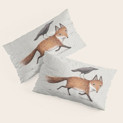 Fox & Crow - Piggyback Pillow Sham Gallery Image 2