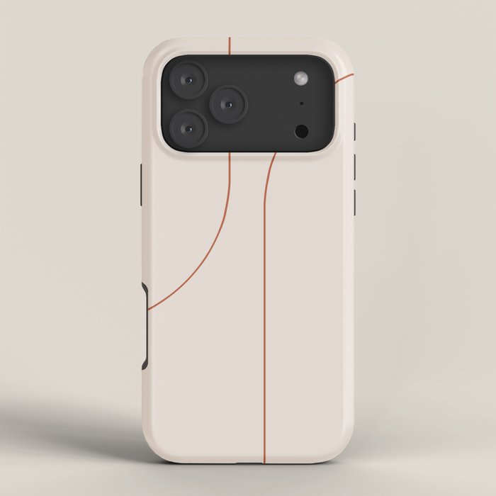 Modern Minimal Line Abstract XXVI iPhone Case Gallery Image 4