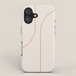 Modern Minimal Line Abstract XXVI iPhone Case Gallery Image 1