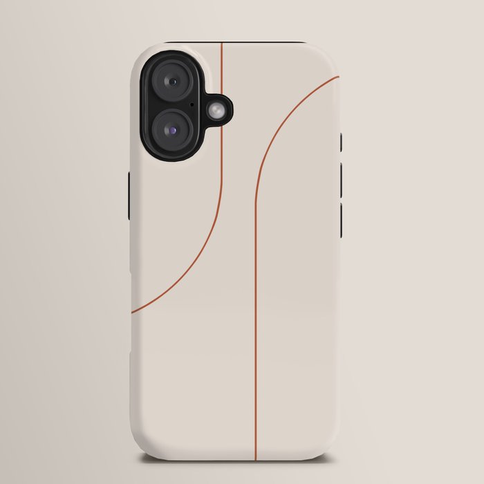 Modern Minimal Line Abstract XXVI iPhone Case Gallery Image 13